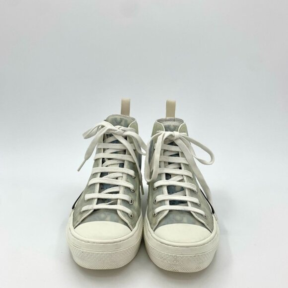Dior B23 High-Top Canvas Shoes Size 37 Full Print Lace-Up Design With Color Matc - Picture 3 of 7
